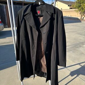 Gallery Men's Black Trench Coat